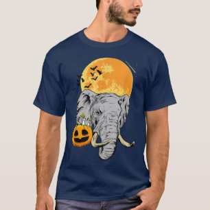 Camiseta Elephant Lazy Halloween Costule a Guay Animal Bats