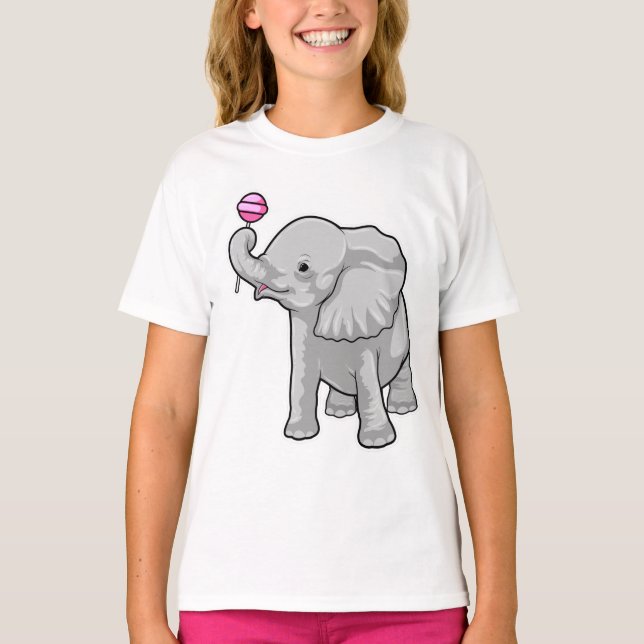 Camiseta Elephant Lollipop (Anverso)