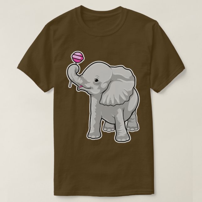 Camiseta Elephant Lollipop (Diseño del anverso)