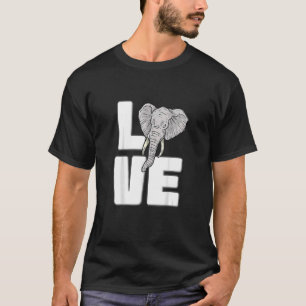 Camiseta Elephant Love Cute Elephant Gráfica Save Animal