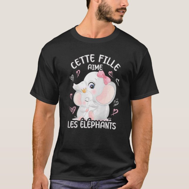 Camiseta Elephant Love Mom Elephant And Baby Youth (Anverso)