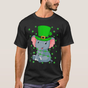 Camiseta Elephant Lover Leprechaun Gorra Elephant St. Patri