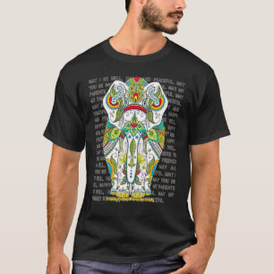 Camiseta Elephant Mandala Amor Amabilidad Metta Wish Blessi