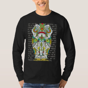 Camiseta Elephant Mandala Amor Amabilidad Metta Wish Blessi