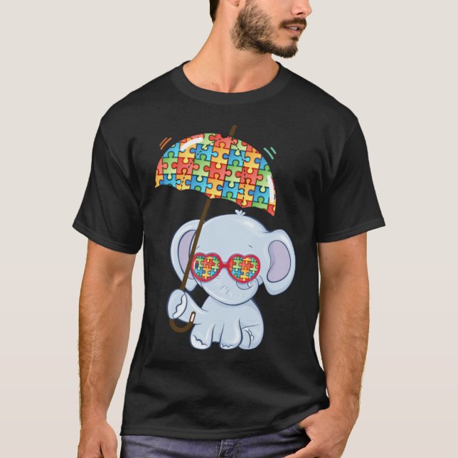 Camiseta Elephant Mom Autism Child Awareness Choose Kindnes (Anverso)