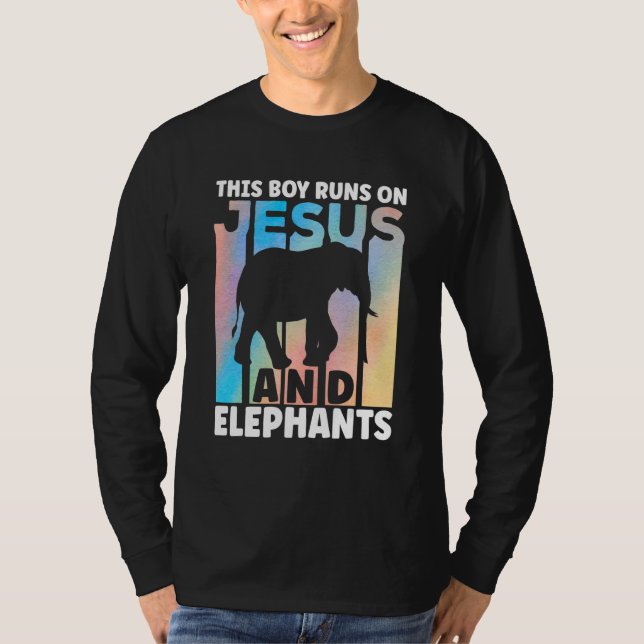 Camiseta Elephant Outfit for Elephant Lovers Apparel Boys (Anverso)