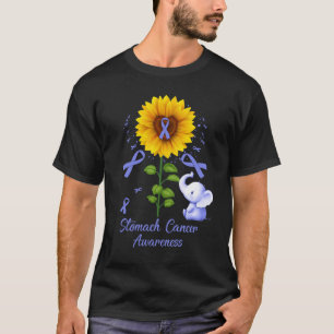 Camiseta Elephant Periwinkle Ribbon Stomach Cancenes Awaren