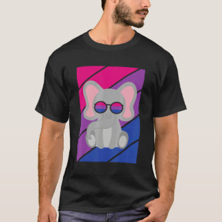 Camiseta Elephant Pride Bisexual Flag LGBTQ Proud Ally Prid