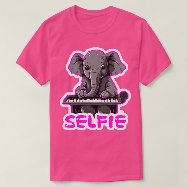 Camiseta Elephant Selfie (Diseño del anverso)