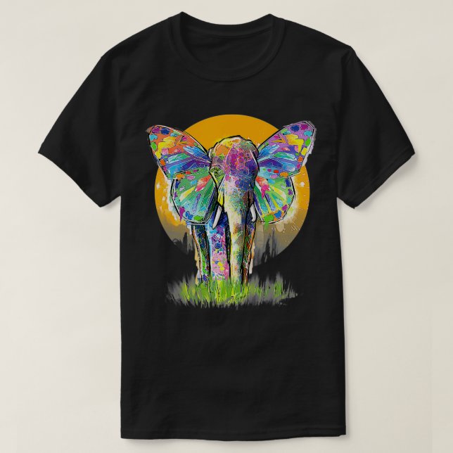 Camiseta Elephant Shirt Men Women Elephant Lover Graphic El (Diseño del anverso)