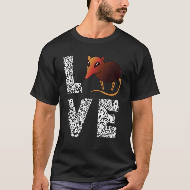 Camiseta Elephant Shrew Leopard Love Sengi Elephant Shrew M (Anverso)