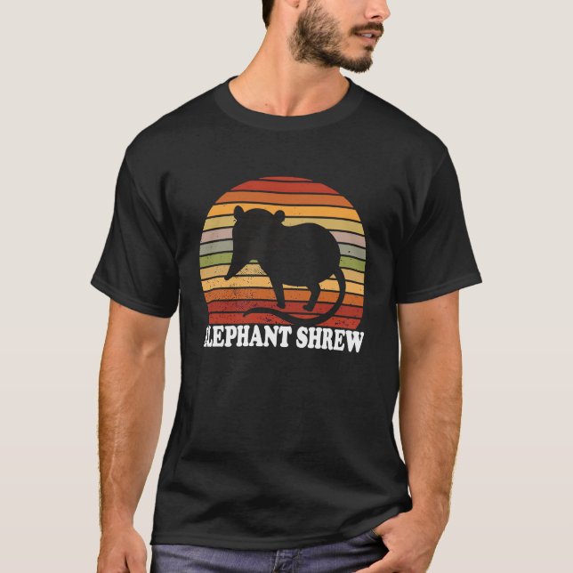 Camiseta Elephant Shrew Sunset Retro Vintage Salto Shrew (Anverso)