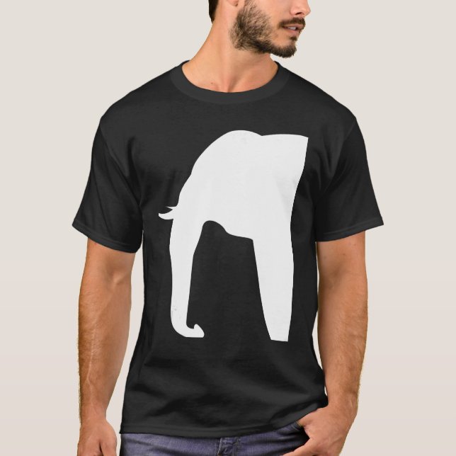 Camiseta Elephant Silhouette Africa Wild Animals Safari Zoo (Anverso)