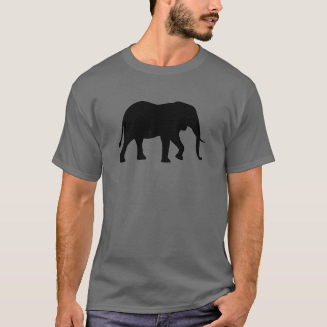 Camiseta Elephant Silhouette Africano (Anverso)