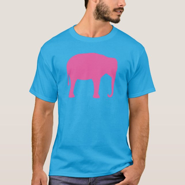 Camiseta Elephant Silhouette rosa (Anverso)