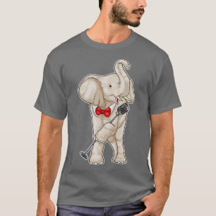 Camiseta Elephant Singer Microphone Music