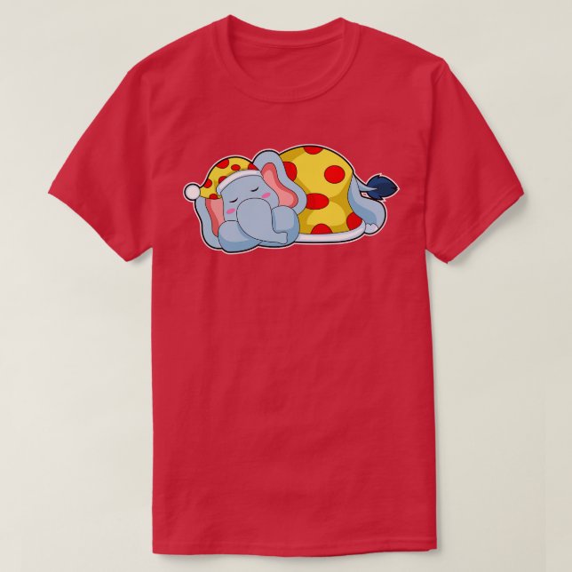 Camiseta Elephant Sleeping Pajamas (Diseño del anverso)