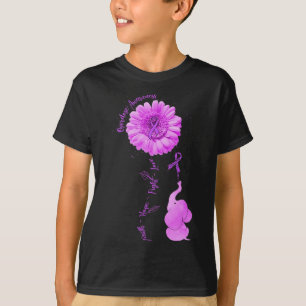 Camiseta Elephant Sunflower Faith Hope Luchar contra la sob