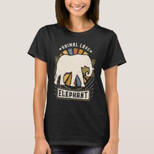 Camiseta Elephant Vintage Classic Retro Animal