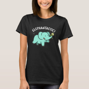 Camiseta Elephantastic Funny Elephant Pun Dark BG