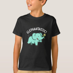 Camiseta Elephantastic Funny Elephant Pun Dark BG