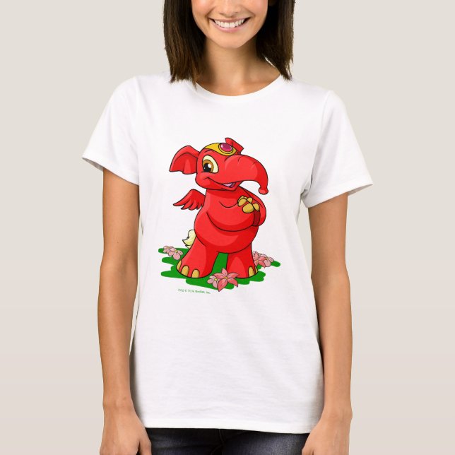 Camiseta Elephante rojo alegre en Shenkuu (Anverso)