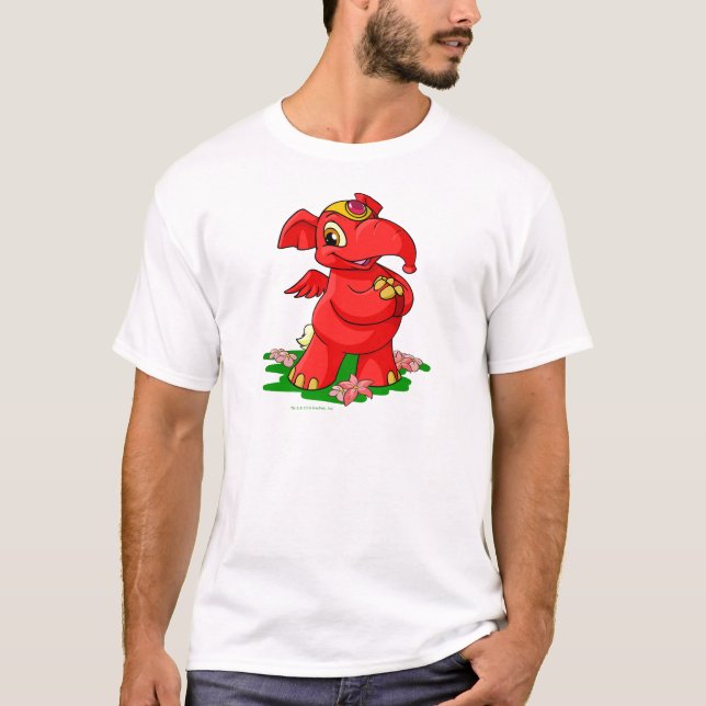 Camiseta Elephante rojo alegre en Shenkuu (Anverso)