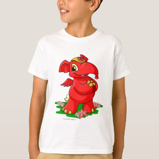 Camiseta Elephante rojo alegre en Shenkuu