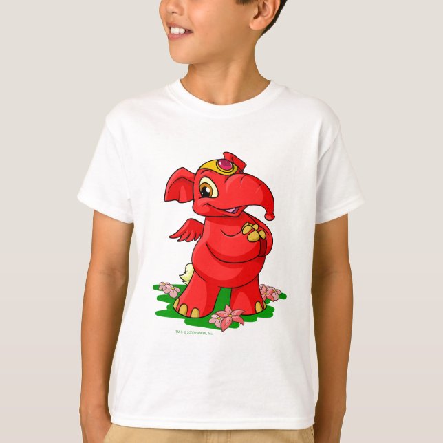 Camiseta Elephante rojo alegre en Shenkuu (Anverso)