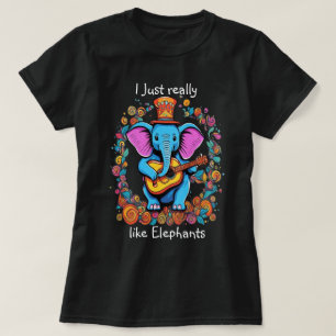 Camiseta Elephonic Ruler Me gustan mucho los elefantes