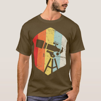 Camiseta elescopio de astronomía retro