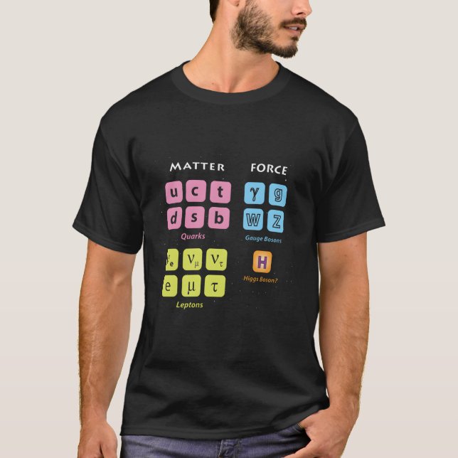 Camiseta Eletary Picles Modelo Estándar Higgs Boson Lhc Phy (Anverso)