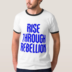 Camiseta Eleva a través de la tipografía gráfica en negrita