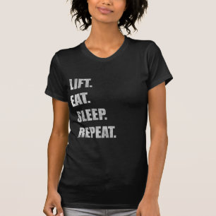 Camiseta Elevación. Coma. Sueño. Repetición