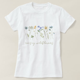 Camiseta Elevación de flores silvestres Mujer neutral flora