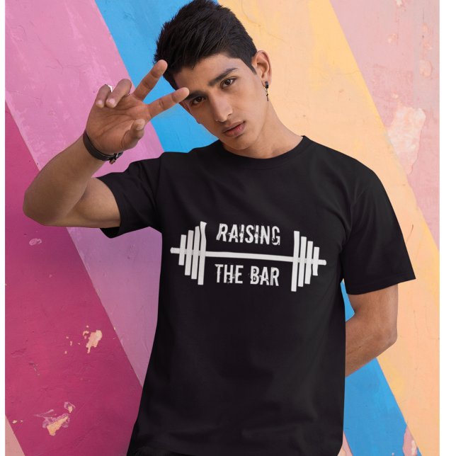 Camiseta Elevación de la barbería del bar entrenamiento ent (Subido por el creador)