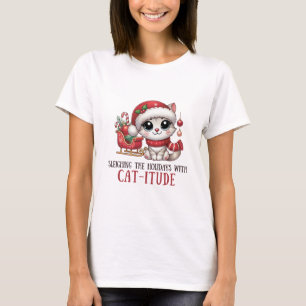 Camiseta Elevación de las vacaciones con la actitud