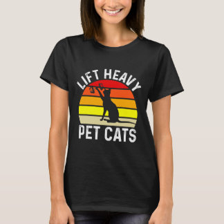 Camiseta Elevación de los Mascotas pesados de los gatos de 