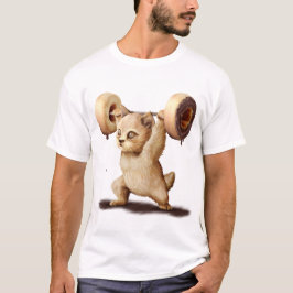 Camiseta elevación del buñuelo del gato