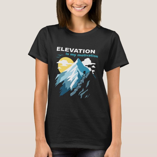 Camiseta Elevación es mi excursión motivacional (Anverso)
