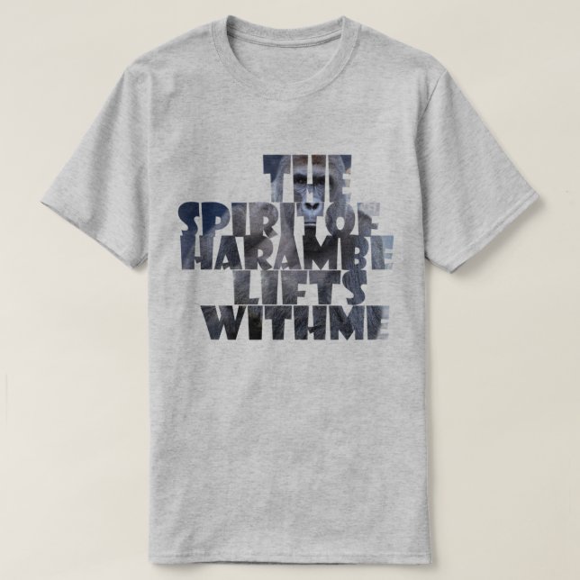 Camiseta Elevaciones de Harambe conmigo (Diseño del anverso)