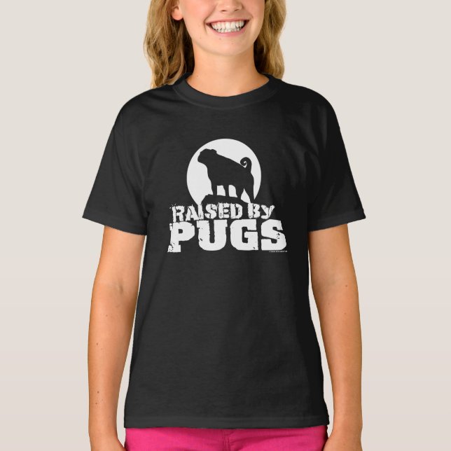 Camiseta ELEVADO POR PUGS Dark Tee Shirt (Anverso)