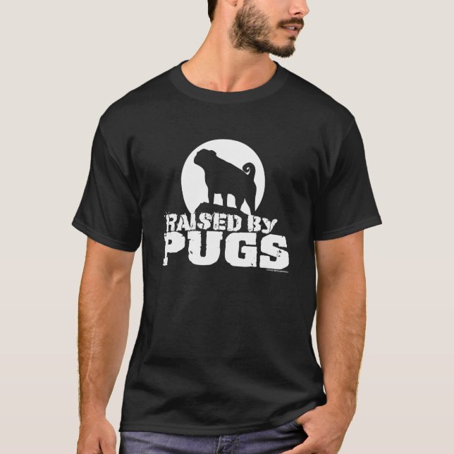Camiseta ELEVADO POR PUGS Dark Tee Shirt (Anverso)
