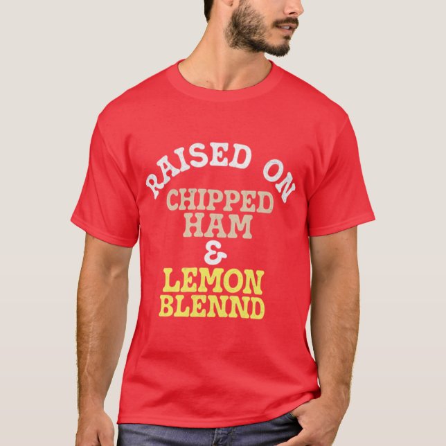 Camiseta Elevado sobre jamón con sabor a limón (Anverso)