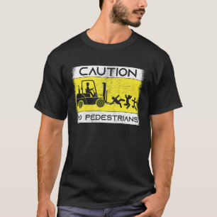 Camiseta Elevador de horquilla del conductor del camión de 