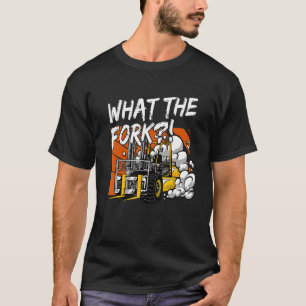 Camiseta Elevador de horquilla del operador de almacén
