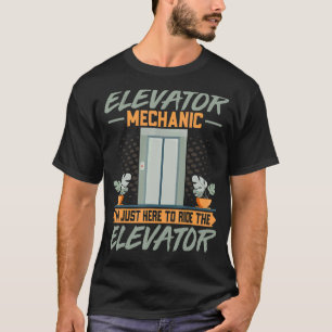 Camiseta Elevador mecánico mecánico de elevador Machinist R
