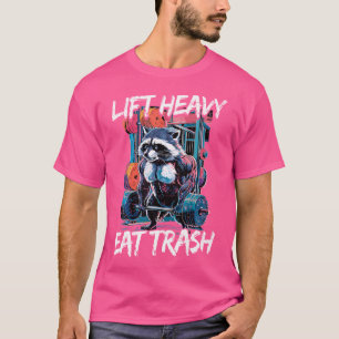 Camiseta Elevador Pesado Comer Trash Halterofilia Construcc