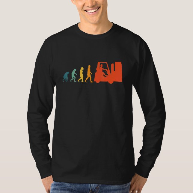 Camiseta Elevadores de horquilla Evolution Retro Controlado (Anverso)