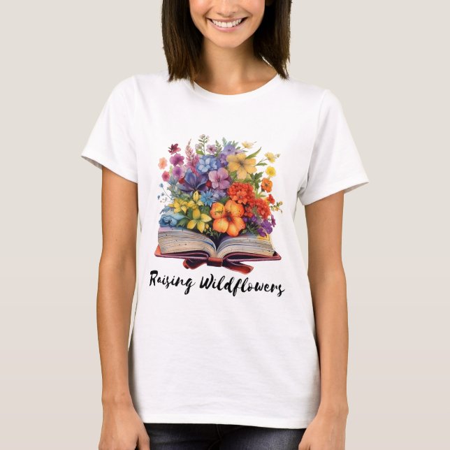 Camiseta Elevando libro de flores silvestres